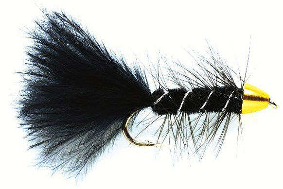 fulliing_mill_golden_bullet_woolly_bugger_black Bindebeispiel