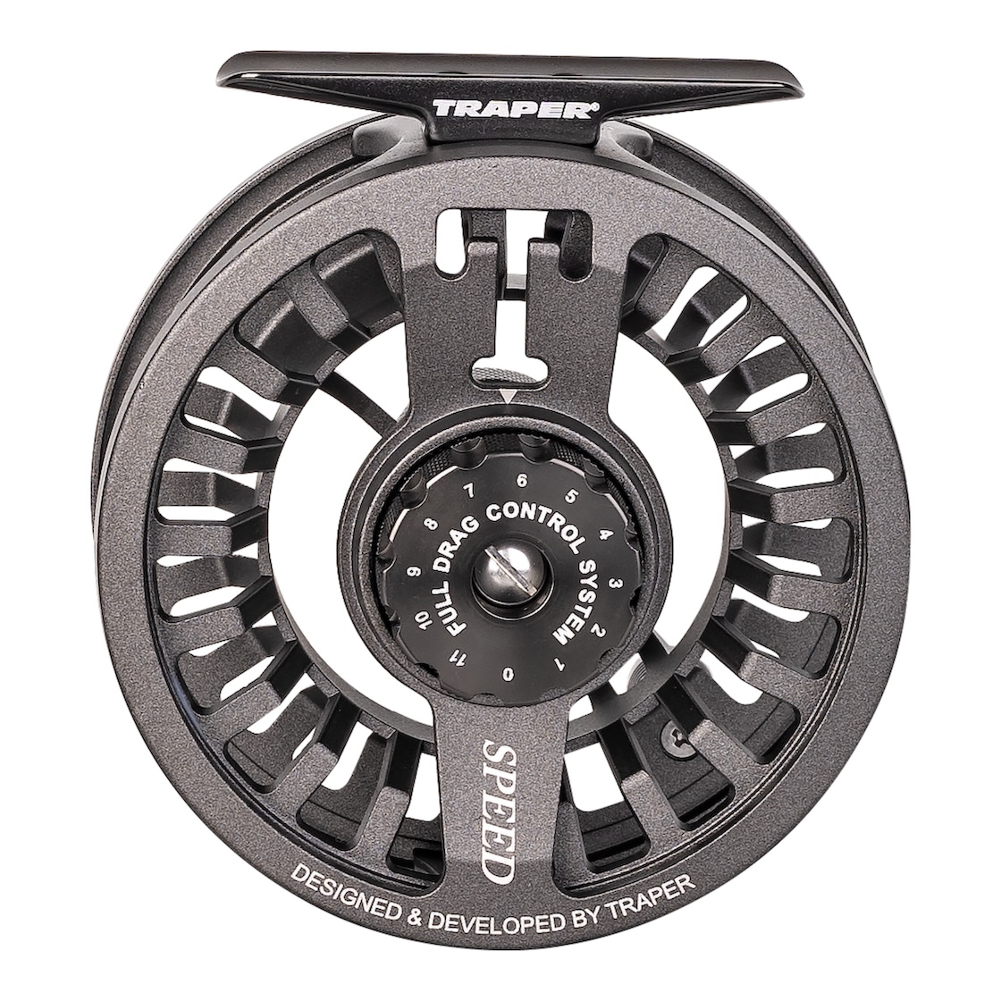 Traper Speed # 4 - 5 Fliegenrolle Gun Smoked