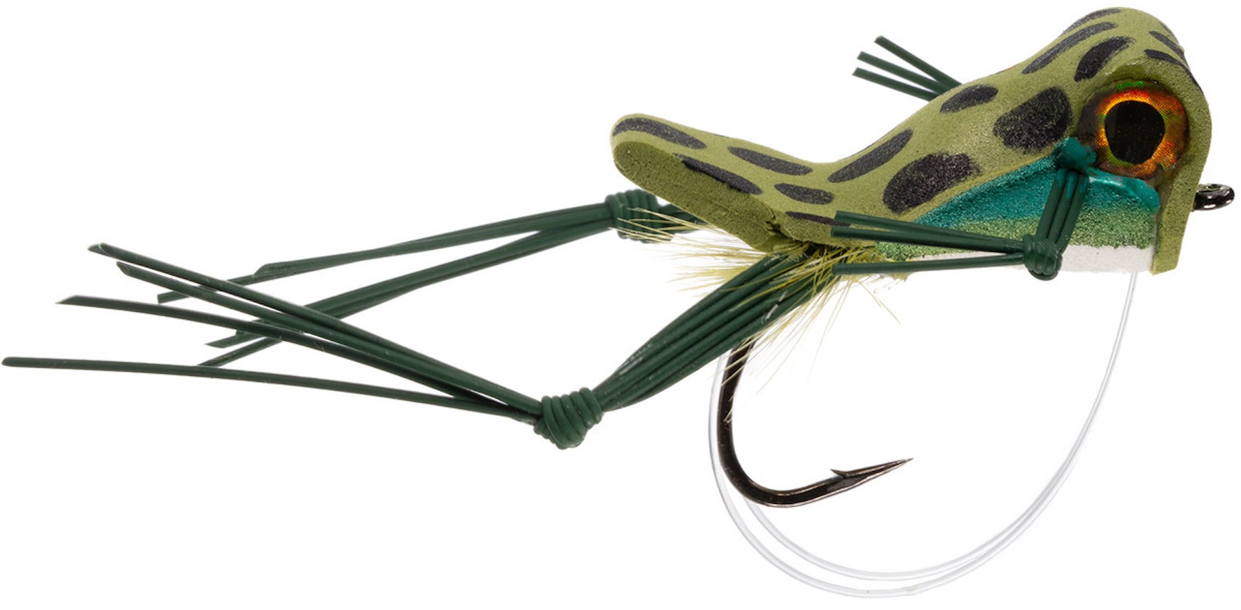 Umpqua Fly Ribbit Rhol Lohr Frog #1 Frosch Popper