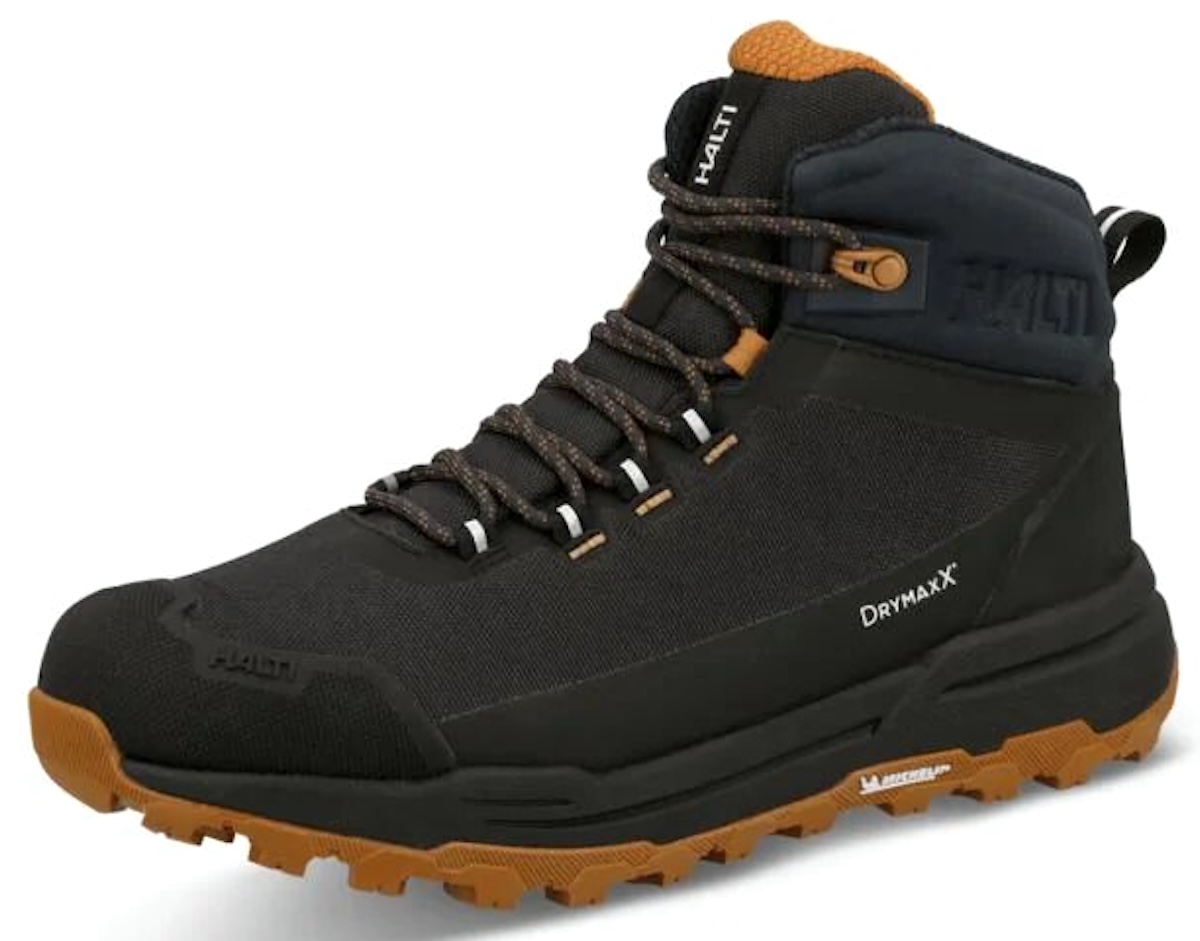 Halti Hiker Kuru Mid 2 DX wasserdichter Hiking & Outdoor Schuh Michelin Sohle Black