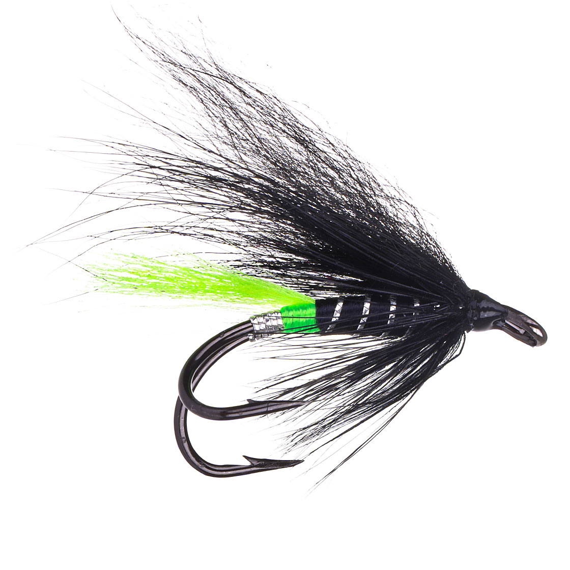 Superflies Lachsfliege - Green Butt Loop Double