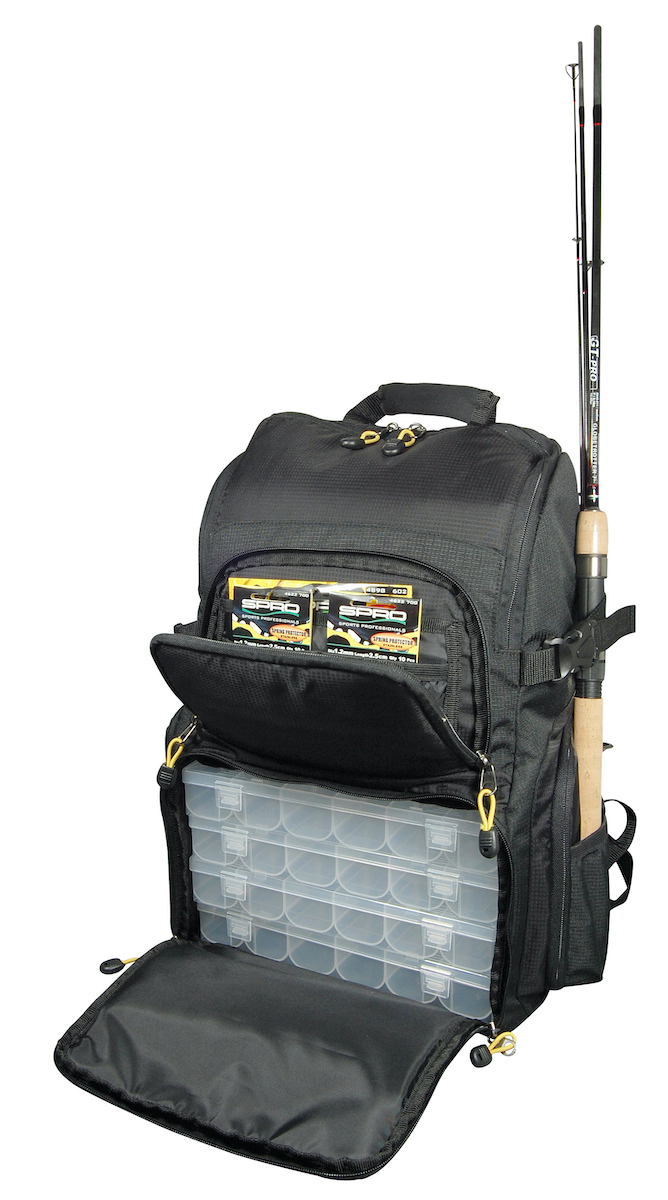 Spro Rucksack mit 4 Boxen