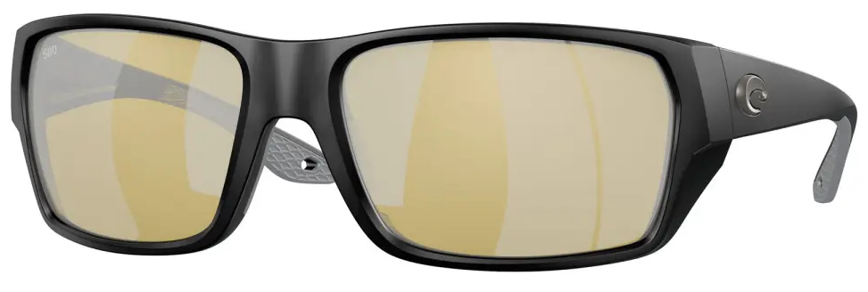 Costa Polarisationsbrille Tailfin Matte Black (Sunrise Silver Mirror 580G)