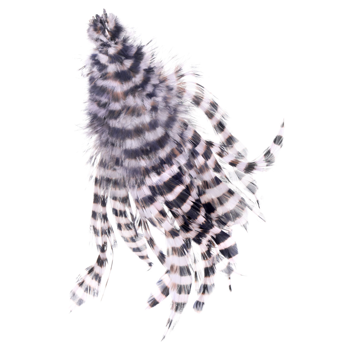 P-27107-7_MFC-Barred-Schlappen-Grizzly-Schlappen-Federn_white_black white/black