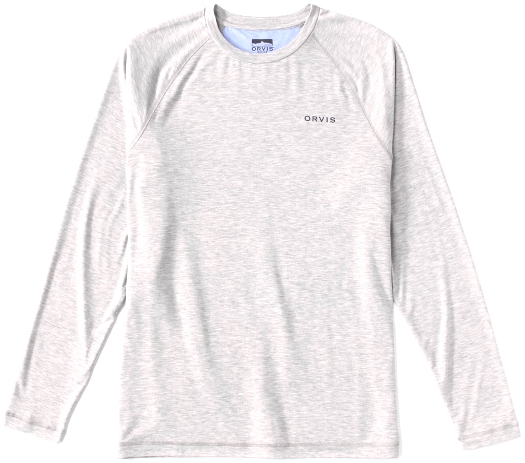 Orvis Dricast Sunshirt UPF 50+ Sonnenschutz Hemd light gray heather