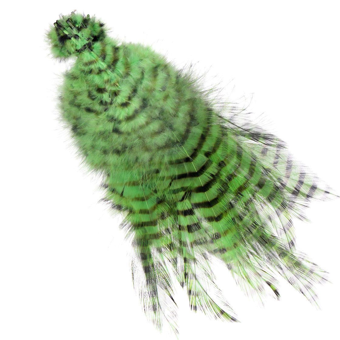 P-27106-3_MFC-Strung-Barred-Ostrich-Grizzly-Straussenfeder_chartreuse-black chartreuse/black