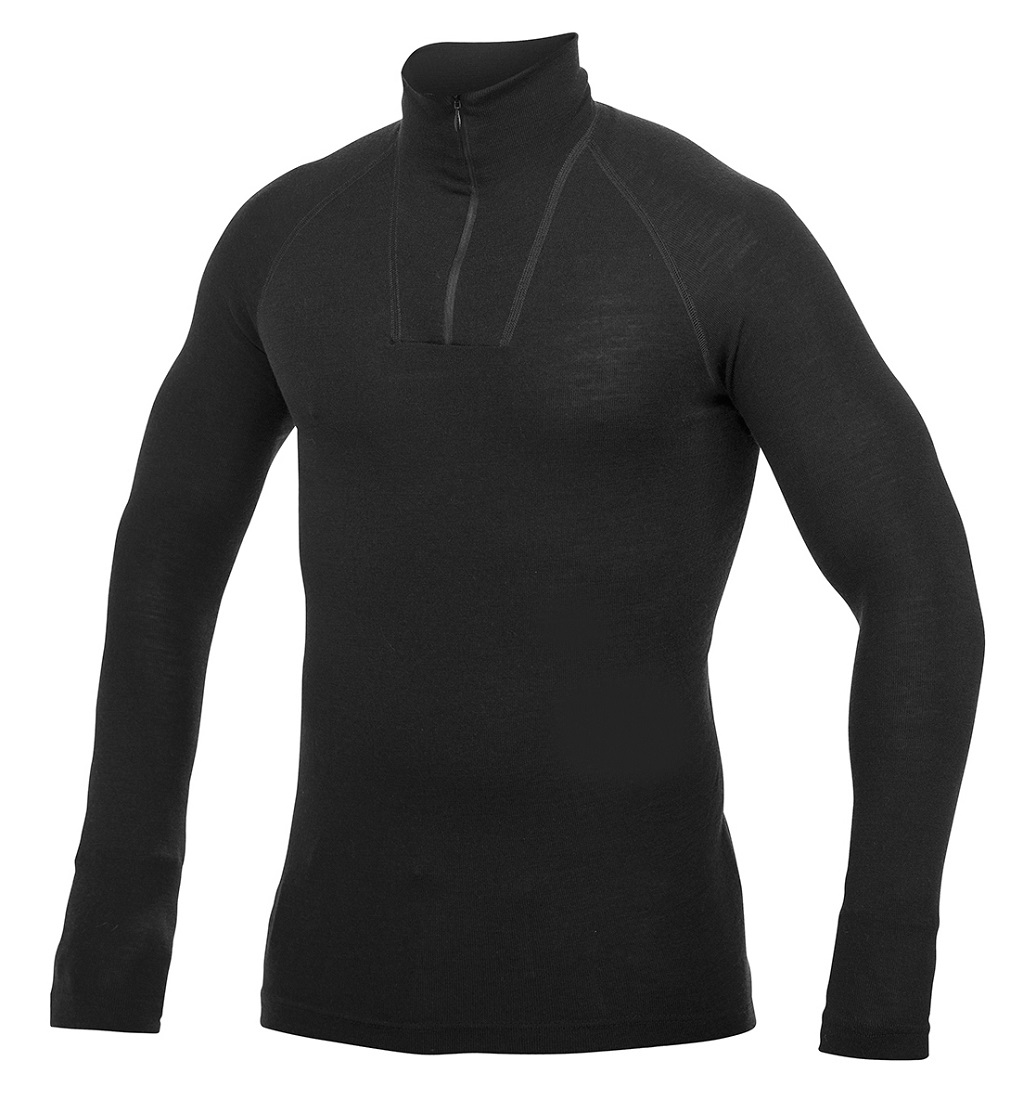 Woolpower_Zip_Turtleneck_LITE_Langarmshirt_black_1 Woolpower Zip Turtleneck LITE Langarmshirt black