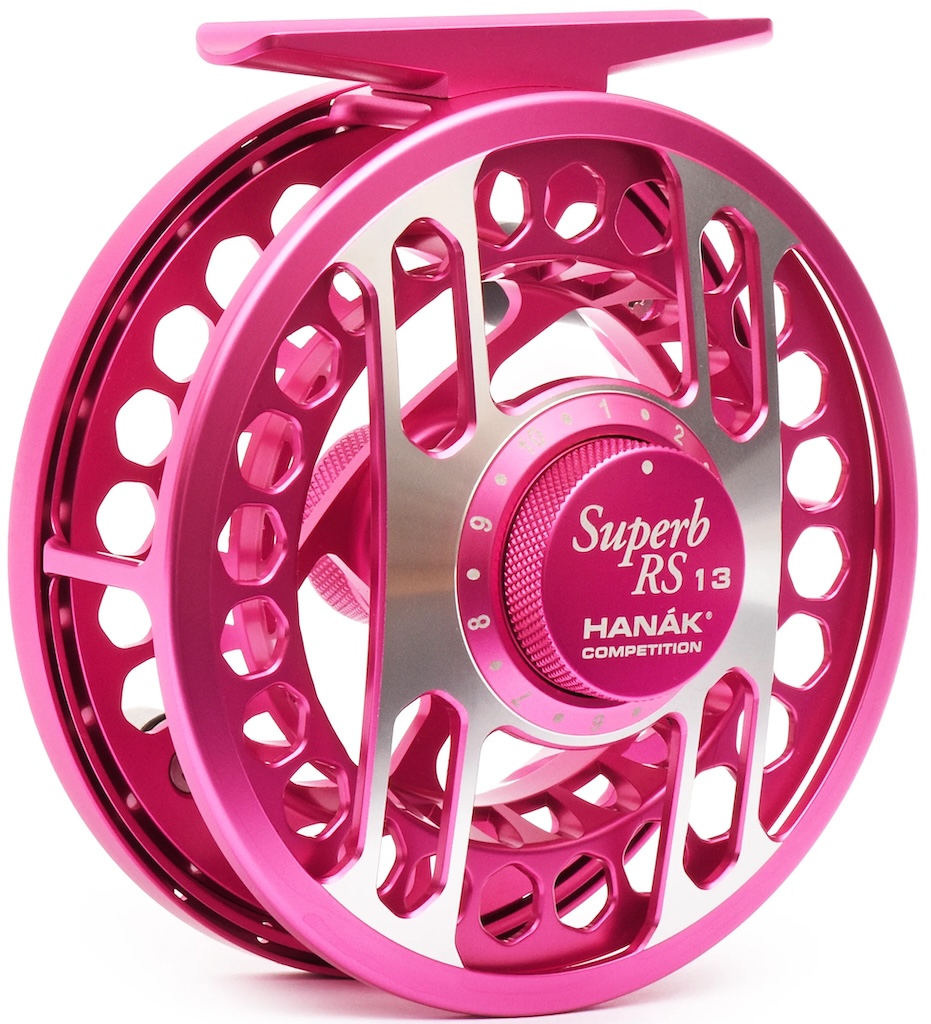 Hanak Superb RS 13 Full Frame Euro Nymph Fliegenrolle # 1 - 3 lady pink