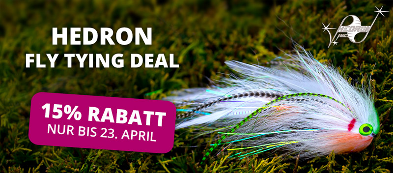 HEDRON Fly Tying Deal: 15% bis 23.4.