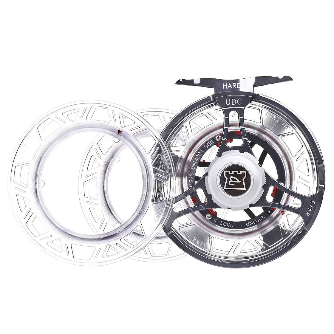 P-27171_Hardy-Ultradisc-4000er-Cassetten-Fliegenrolle-46-mit-2-Ersatzspulen-und-praktischer-Tasche_detail-3