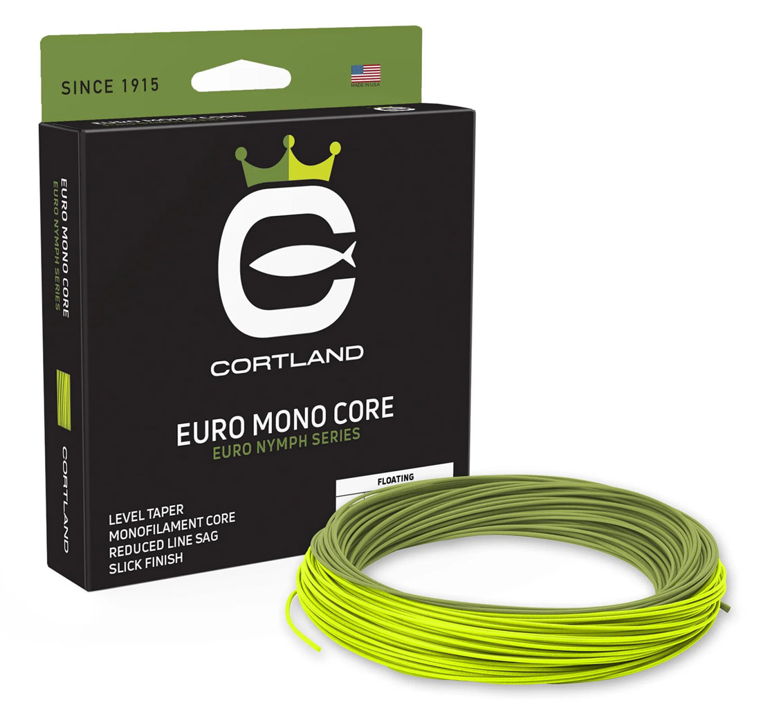Cortland Euro Nymph Flyline Mono Core Level GeckoGreen/Chartreuse Fliegenschnur