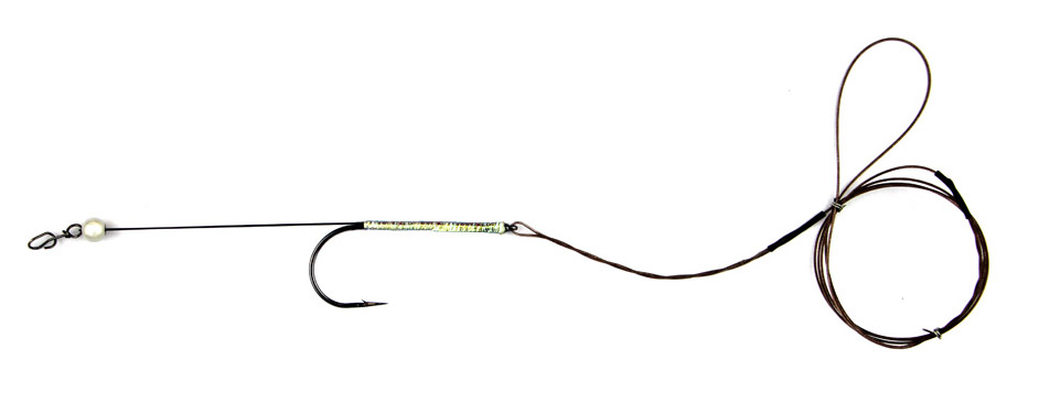Fulling Mill Tube Fly Wiggle Tail Trace Rig Stahlvorfach