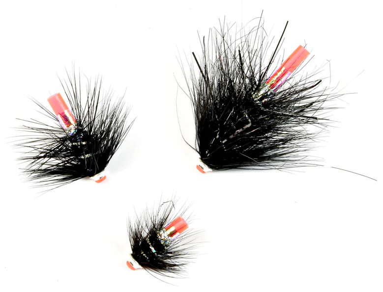 Frödin Flies Tubenfliege Loose Body Series - Black & Silver Tubenfliegen Set