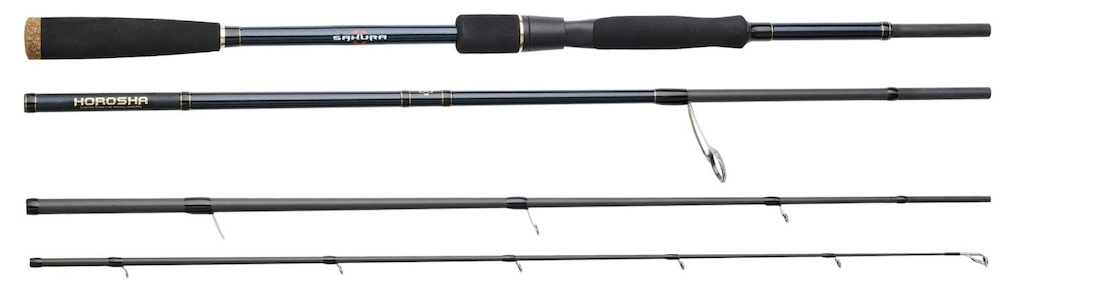 P-27524_Sakura_HoroSHa_Travel_Spinnrute_ SAKURA HOROSHA Travel Spinnrute 4-teilig Reiserute