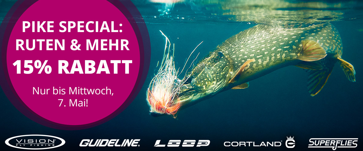 Pike Special: 15% auf Ruten & mehr bis 7.5.
