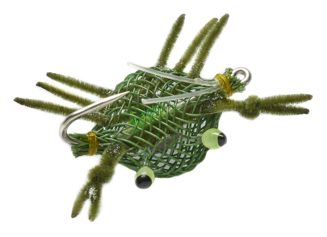 Fulling Mill Salzwasserfliege - Micro Flexo Crab Weedless olive