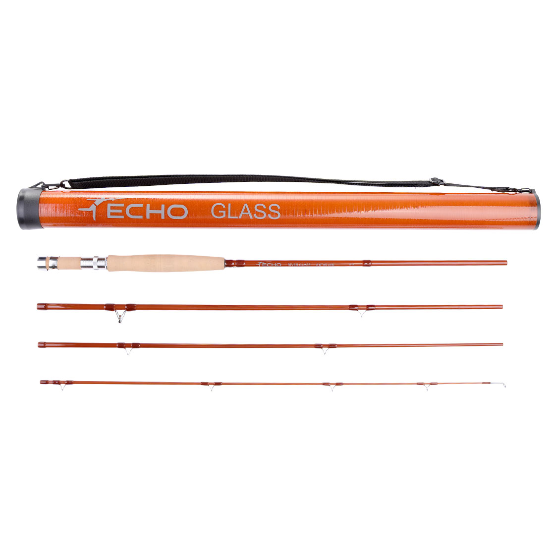 Echo River Glass Einhand Fliegenrute amber