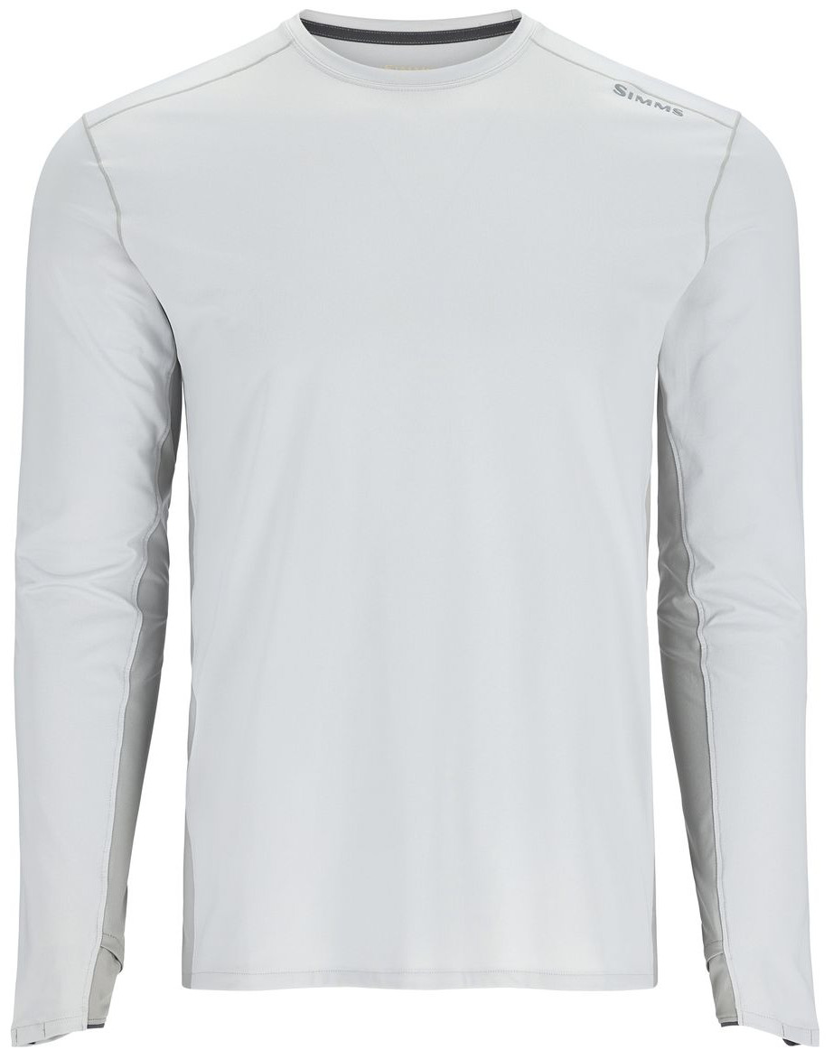 Simms_Solarflex_Crew_Langarmhemd_sterling_cinder_front Simms Solarflex Crew Langarmhemd sterling/cinder