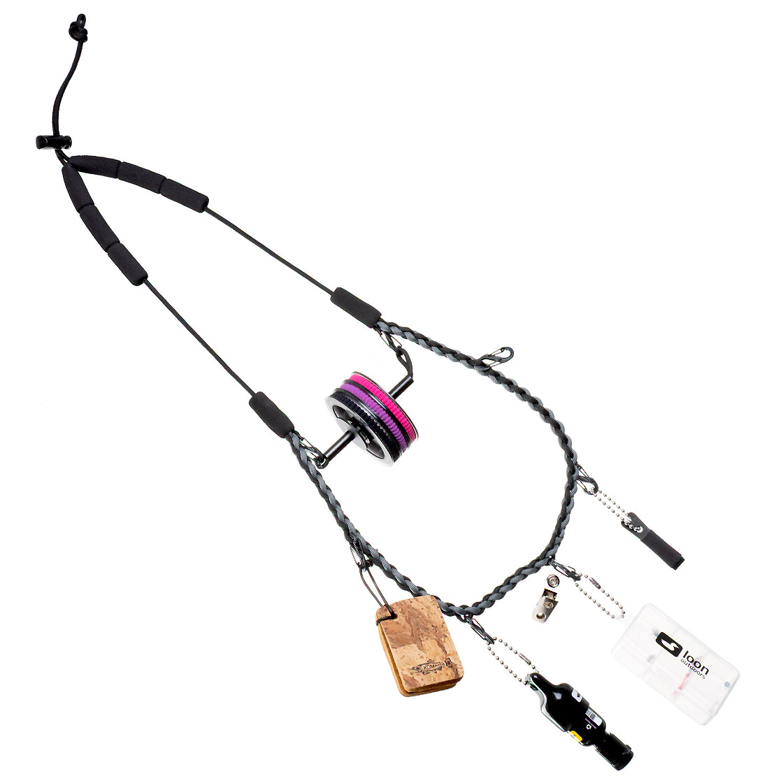 P-04200-Loon-Neckvest-Lanyard-5-Fliegenfischer-Umhangeband-Titel-bestuckt Loon Neckvest Lanyard Loaded 5 Fliegenfischer-Umhängeband