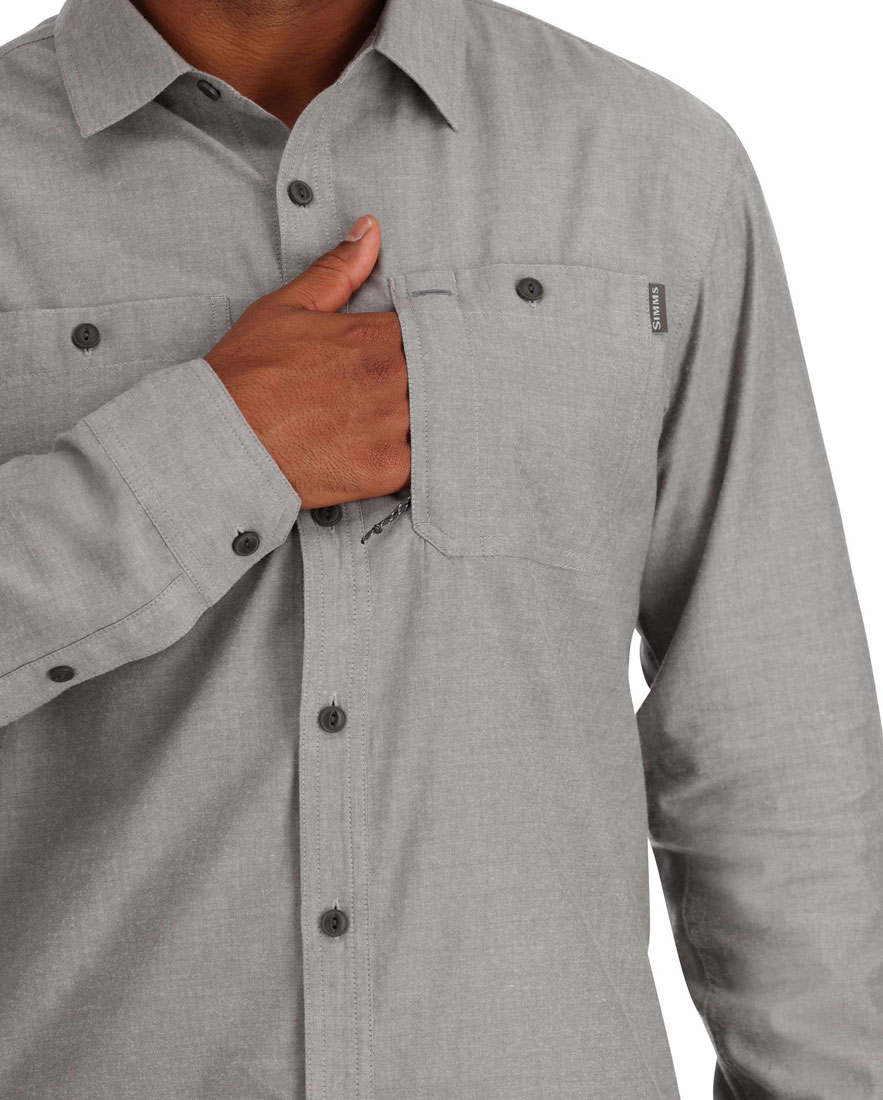 Simms_Cutbank_Chambray_Shirt_Hemd_cinder_chambray_4