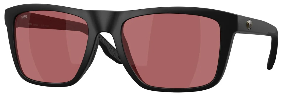 Costa Polarisationsbrille Mainsail Matte Black (Rose 580G)