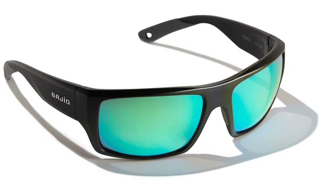 Bajio Polarisationsbrille Nato - Black Matte (Green Mirror Glass)