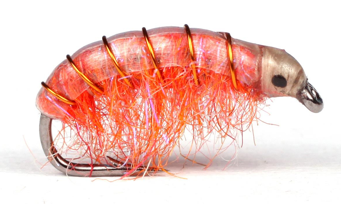 Guideline Meerforellenfliege - UV Gammarus orange
