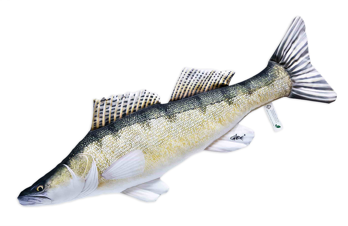 P-29189_Fischkissen_Kuscheltier_Zander_77cm Fischkissen Kuscheltier Zander 77cm