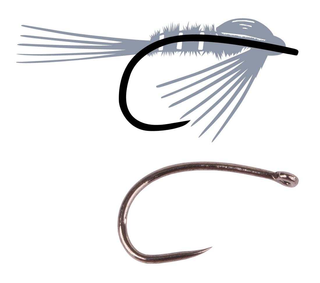 tunca-TE90-wide-gape-nymph Tunca Expert Fliegenhaken TE90 Wide Gape Nymph ohne Widerhaken