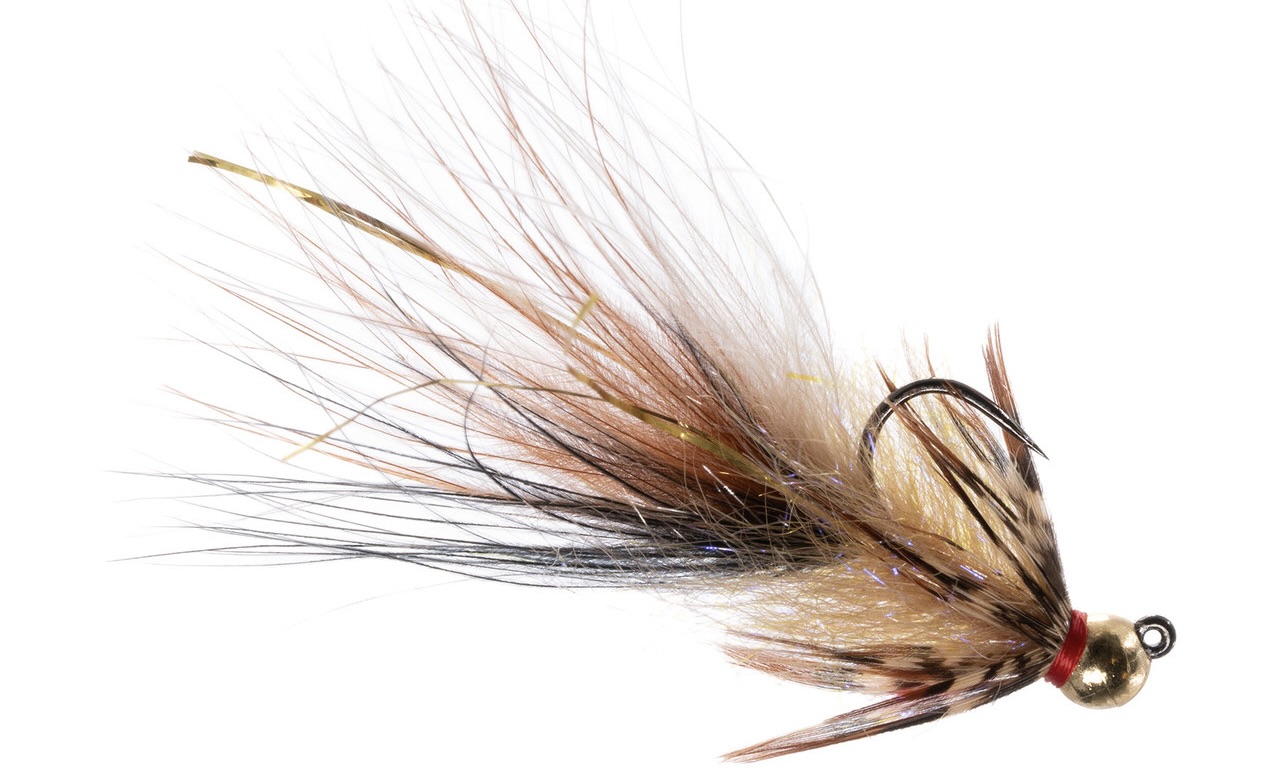 Umpqua Jig Streamer Gamebird Doctor Black Tan #8