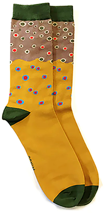Wingo Fish Skin Socks Socken brown trout