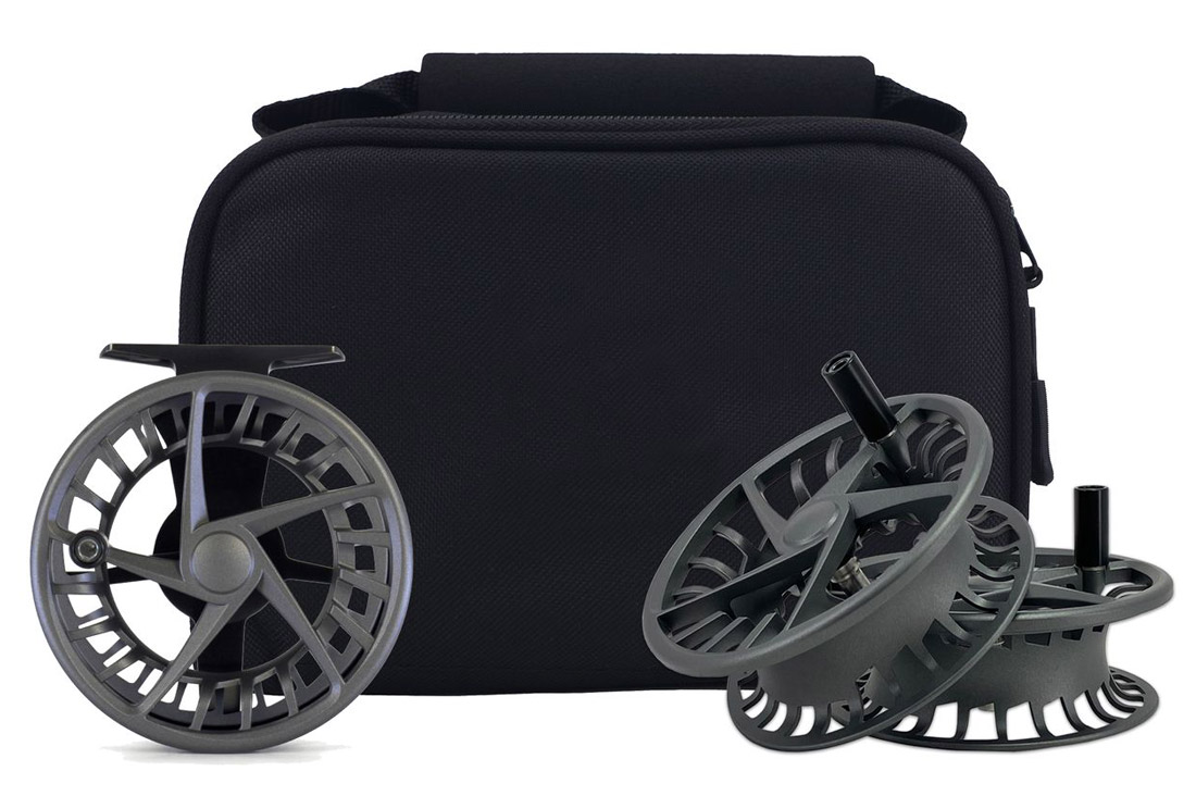 Lamson Remix S Series HD (Heavy Duty) Fliegenrolle im Set smoke