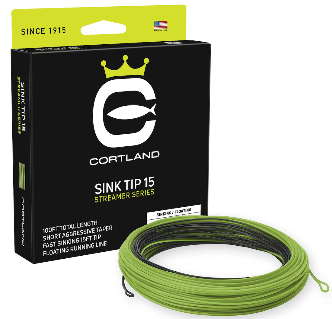 Cortland Streamer Floating - Sink Tip 15'' Sink 6 Fliegenschnur Black / Green