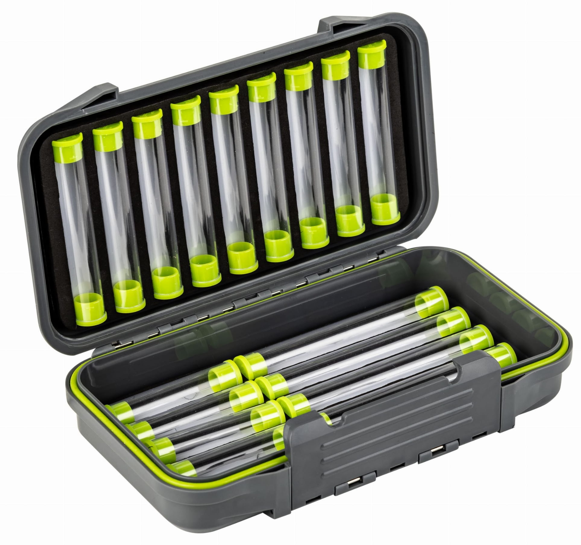 Traper Waterproof Tube Fly Box 196 x 106 x 42 mm für Tubenfliegen von 8 cm bis 12 cm Traper Waterproof Tube Fly Box 196 x 106 x 42 mm für Tubenfliegen von 8 cm bis 12 cm