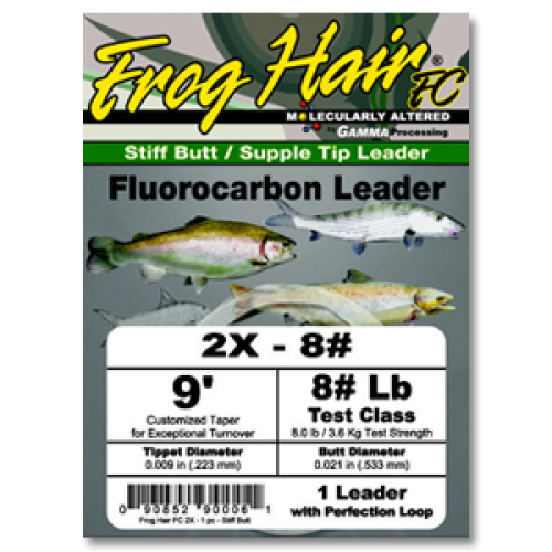 Frog Hair Fluorocarbon Tapered Leader Vorfach
