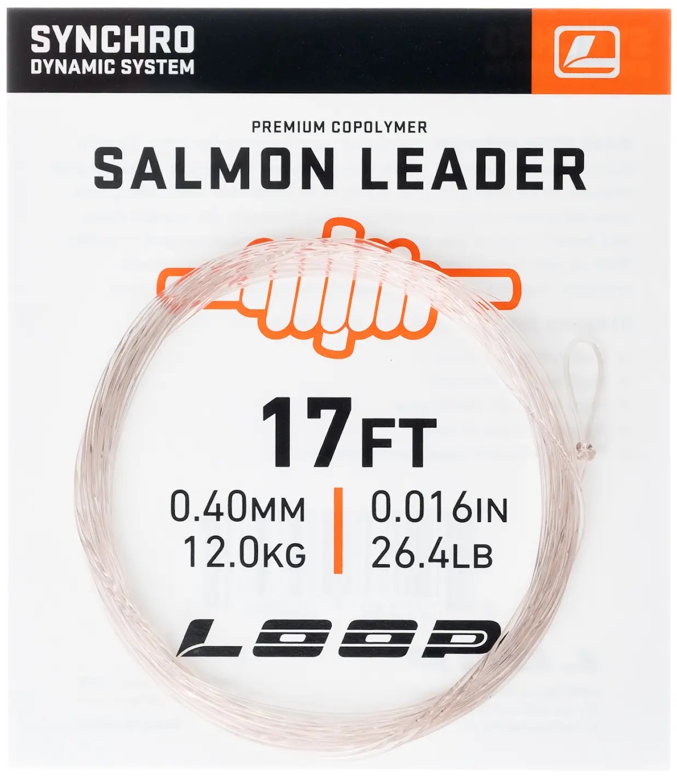 Loop Synchro Salmon Leader 17 ft - 0,40 mm Vorfach