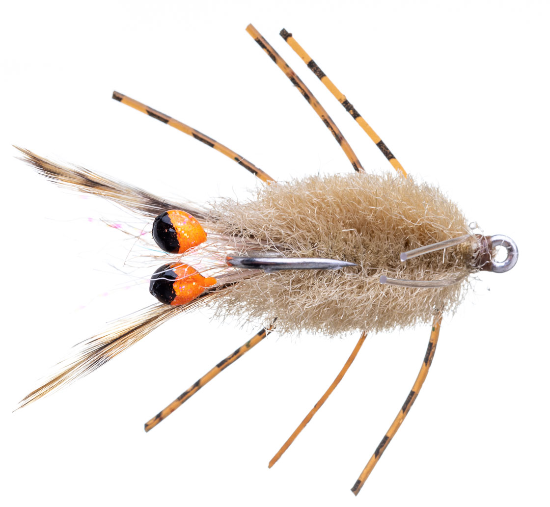 Fishient_H2O_Salzwasserfliege_Rolling_Bead_Fishient_Crab_-tan-_2 Bindebeispiel