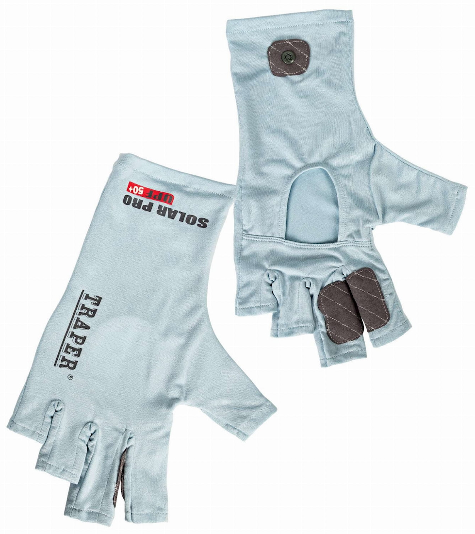 P-26490_Traper_Solar_Pro_UPF50-_Sunglove_Handschuhe_light_grey_ Traper Solar Pro UPF 50+ Sunglove Handschuh light blue Sonnenschutz