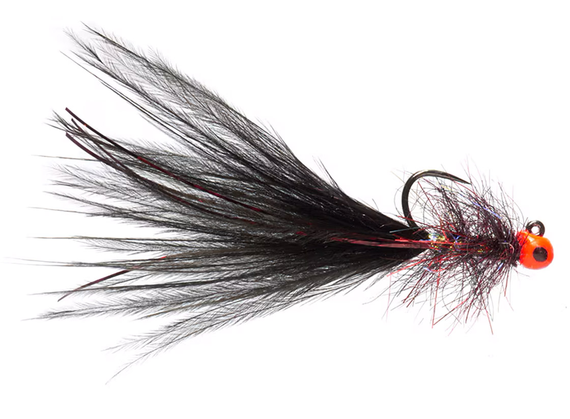 Fulling_Mill_Tactical_Balanced_Leech_Micro_Leech_Black Fulling Mill Tactical Balanced Leech Micro Leech Black #14 - 3mm Red Spot Barbless