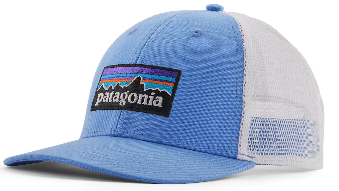 P-28078_Patagonia_P-6_Logo_Trucker_Hat_ABNB_ Patagonia P-6 Logo Trucker Hat Cap ABNB - Abundant Blue