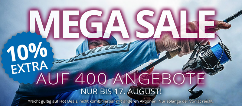 Spinnfischen MEGA SALE: 10% Extra auf 400 Angebote