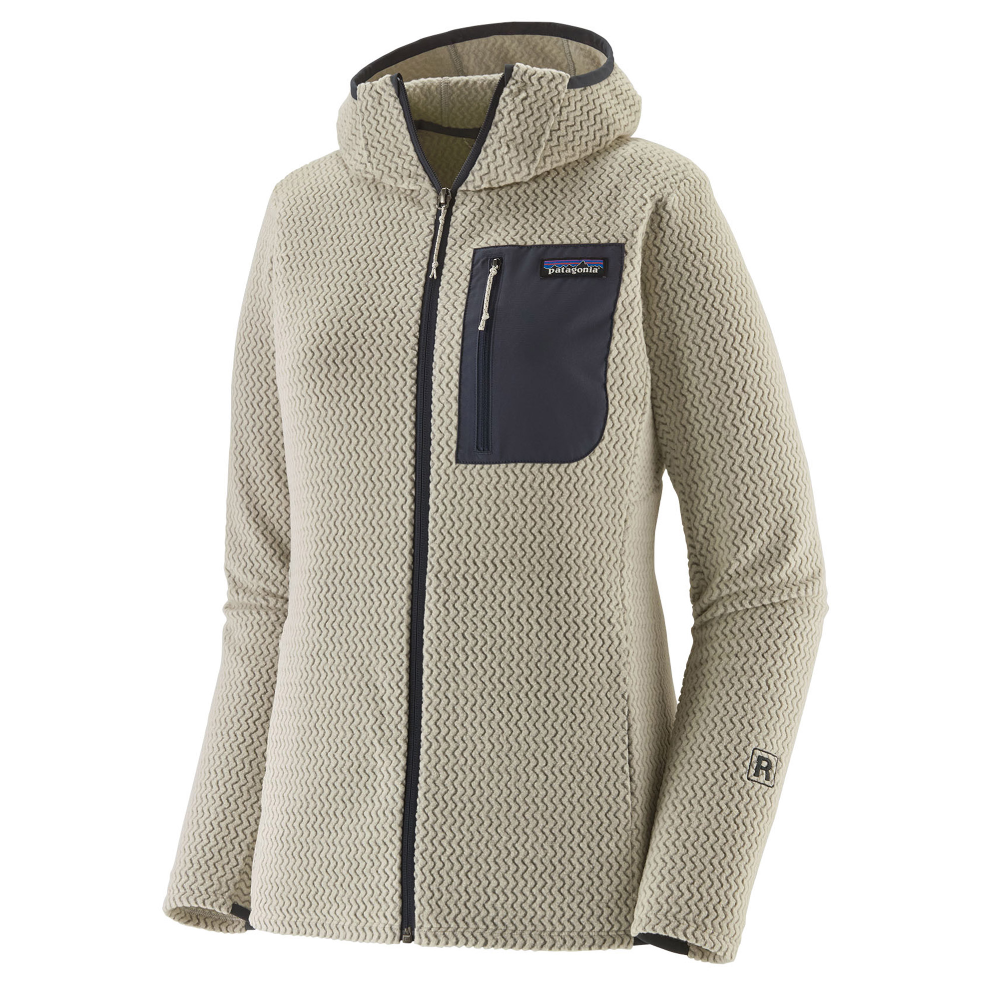 Patagonia W's R1 Air Full-Zip Hoody Fleecejacke WLWT - Wool White