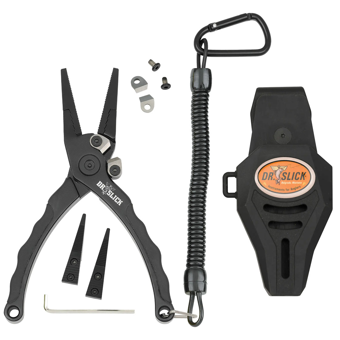 P-28242_Dr-Slick_Microburst_Plier_Alu_Frame_Tungsten_Carbide_Cutters_Zange_black Dr. Slick Microburst Plier 5,75'' Alu Frame Tungsten Carbide Cutters Zange black