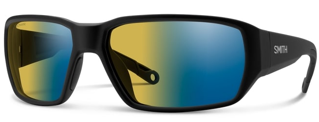 Smith Optics Polarisationsbrille Hookset Matte Black Polarchromic Yellow Blue Mirror