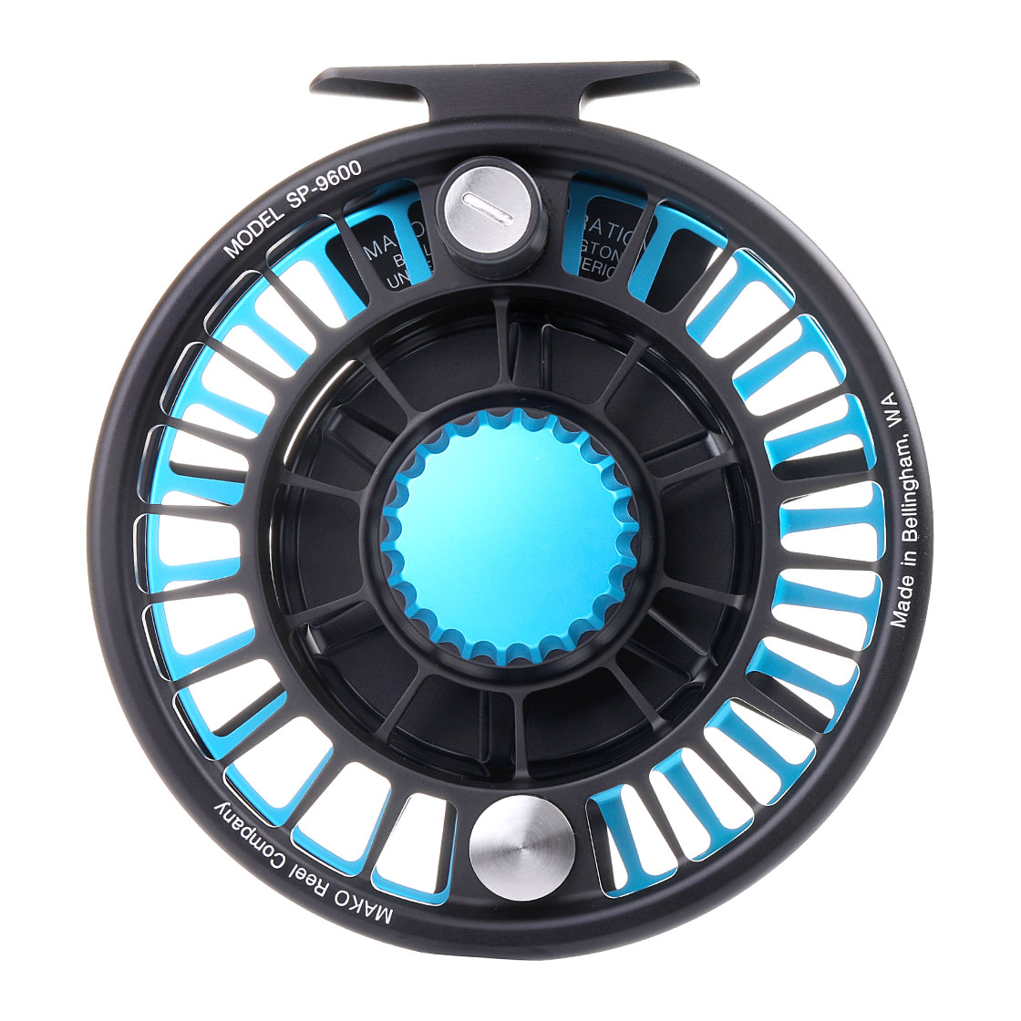 P-18957-2_mako_reel_matte_turquiseon-black_9600_back Mako Reel matte turquoise on black Model 9600B