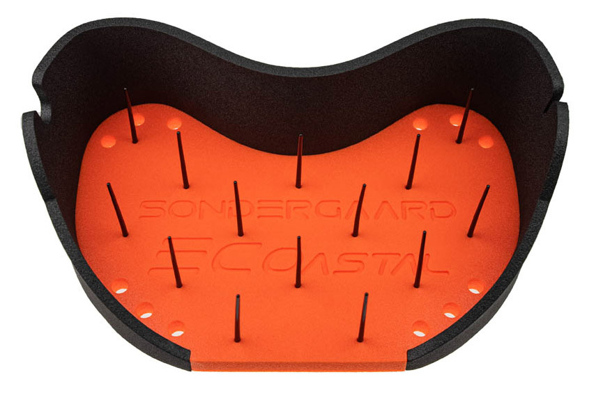 Sondergaard Schnurkorb Coastal Stripping Basket black & orange