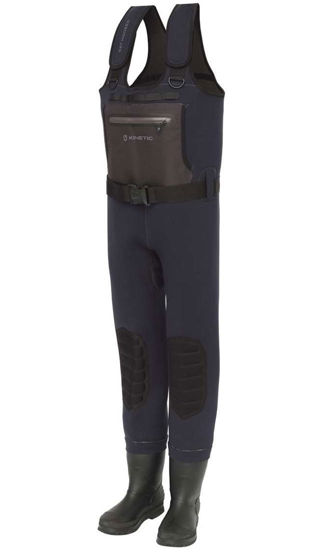 Kinetic NeoGuard Bootfoot Wader Felt Neopren Wathose mit Stiefeln Filz shadow navy