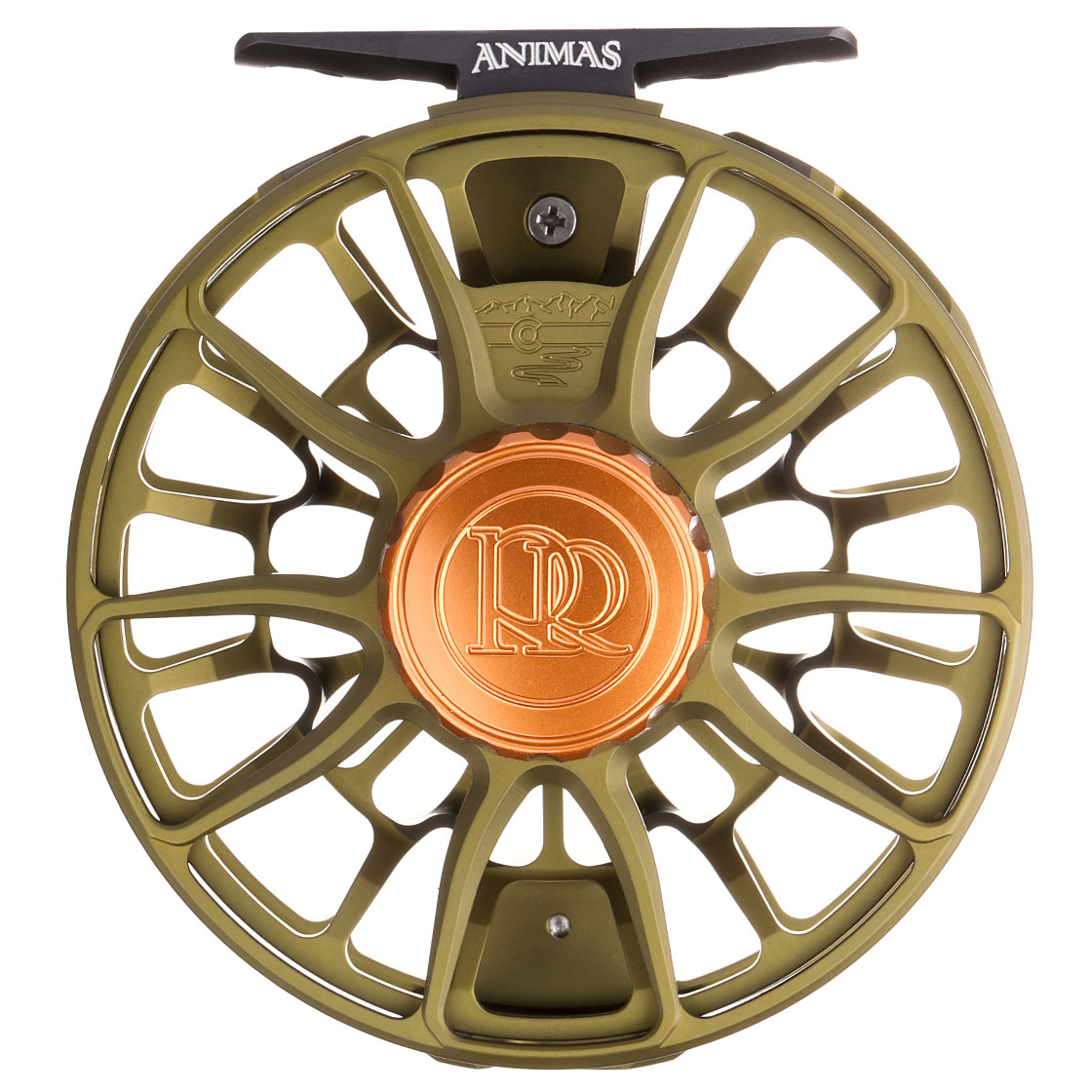 P-23074_Ross-Reels-Animas-Fliegenrolle-matte-olive_front Ross Reels Animas Fliegenrolle matte olive