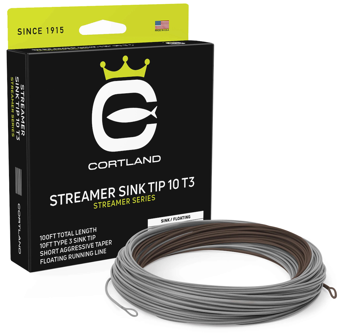 P-28508_Cortland_Streamer_Floating_Fliegenschnur_Sink_Tip_10Ft_ Cortland Streamer Floating - Sink Tip 10' Sink 3 Fliegenschnur Brown / Light Gray
