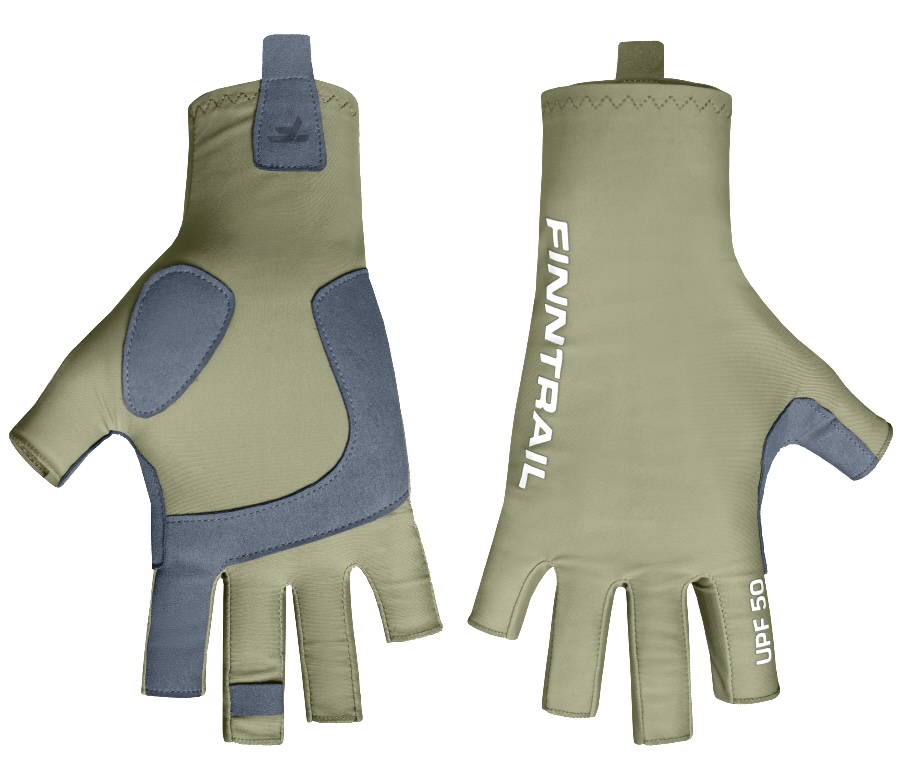 Finntrail Wave Fishing Sun Glove UPF50+ Handschuh Khaki